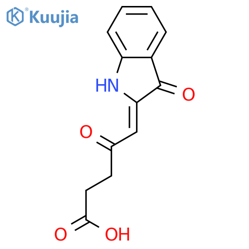 Pentanoic acid,5-(1,3-dihydro-3-oxo-2H-indol-2-ylidene)-4-oxo- structure