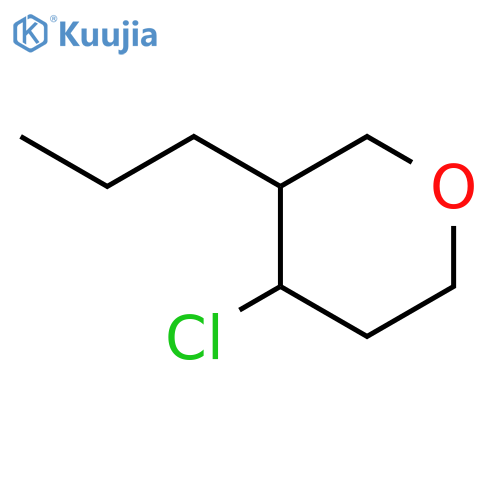 2H-Pyran,4-chlorotetrahydro-3-propyl- structure