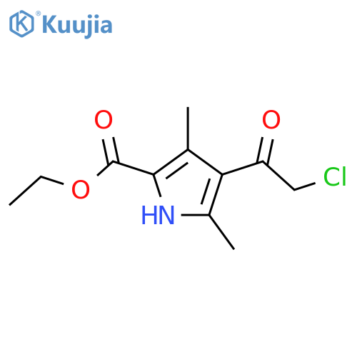 Ethyl 4-(2-Chloroacetyl)-3,5-dimethyl-1H-pyrrole-2-carboxylate structure