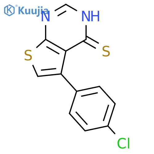 5-(4-chlorophenyl)-3H,4H-thieno[2,3-d]pyrimidine-4-thione structure