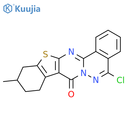 20-chloro-7-methyl-10-thia-1,12,21-triazapentacyclo11.8.0.0^{3,11}.0^{4,9}.0^{14,19}henicosa-3(11),4(9),12,14(19),15,17,20-heptaen-2-one structure