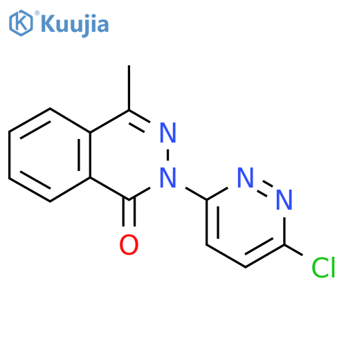 2-(6-chloropyridazin-3-yl)-4-methyl-1,2-dihydrophthalazin-1-one structure