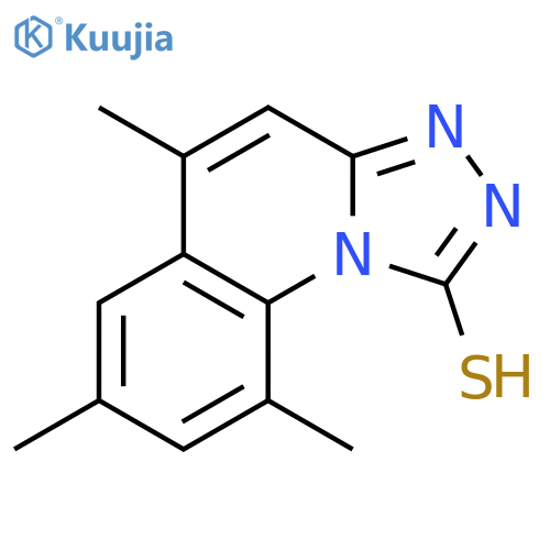 5,7,9-trimethyl-1,2,4triazolo4,3-aquinoline-1-thiol structure