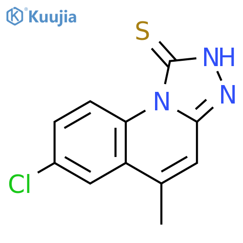7-chloro-5-methyl-1,2,4triazolo4,3-aquinoline-1-thiol structure
