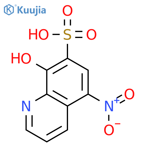 7-QUINOLINESULFONIC ACID, 8-HYDROXY-5-NITRO- structure
