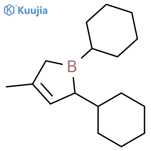 1H-Borole, 1,2-dicyclohexyl-2,5-dihydro-4-methyl- structure