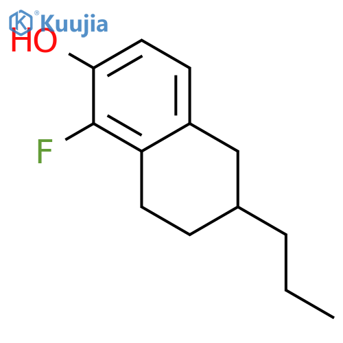 2-Naphthalenol, 1-fluoro-5,6,7,8-tetrahydro-6-propyl- structure