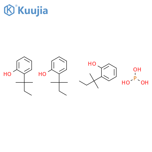 Phenol, 2-(1,1-dimethylpropyl)-, phosphite (3:1) structure