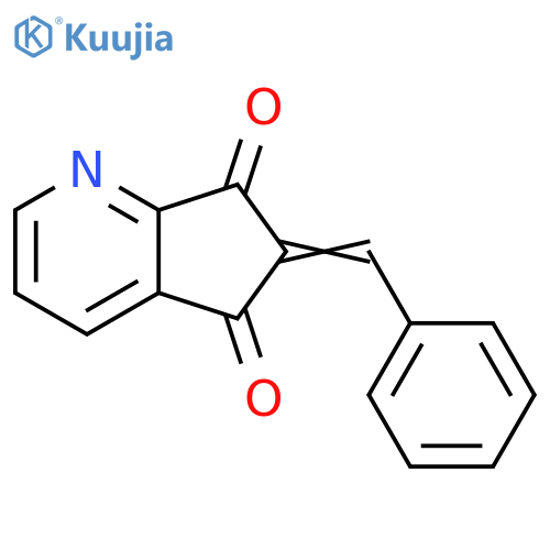 5H-Cyclopenta[b]pyridine-5,7(6H)-dione, 6-(phenylmethylene)- structure