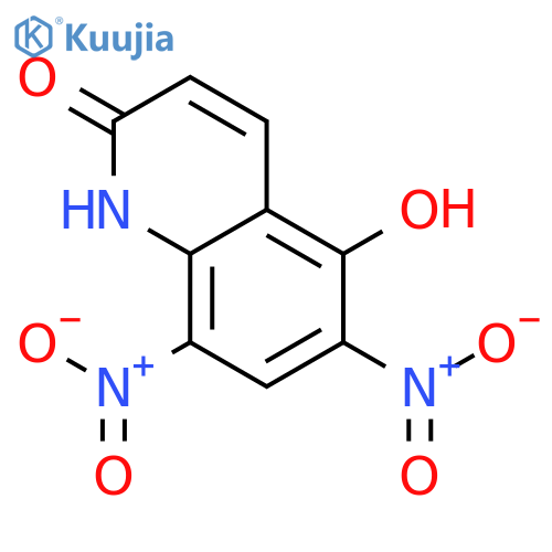 2(1H)-Quinolinone,5-hydroxy-6,8-dinitro- structure