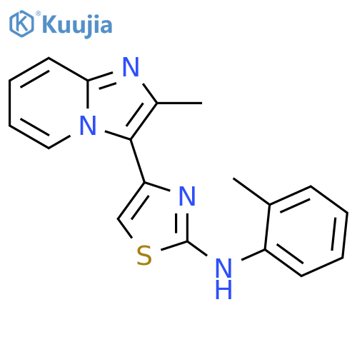 2-Thiazolamine,4-(2-methylimidazo[1,2-a]pyridin-3-yl)-N-(2-methylphenyl)- structure