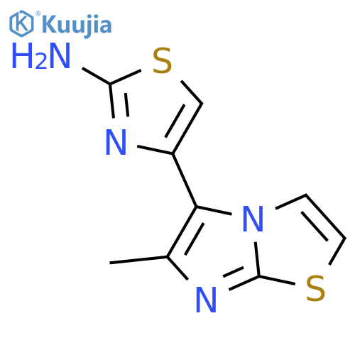 4-{6-methylimidazo2,1-b1,3thiazol-5-yl}-1,3-thiazol-2-amine structure