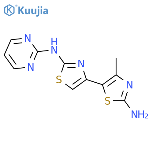 4'-Methyl-N*2*-pyrimidin-2-yl-4,5'bithiazolyl-2,2'-diamine structure