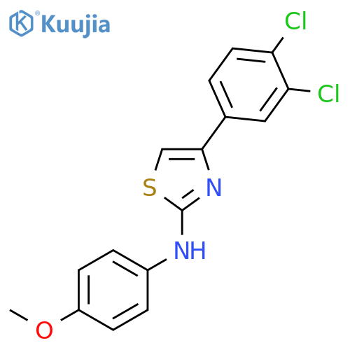 2-Thiazolamine, 4-(3,4-dichlorophenyl)-N-(4-methoxyphenyl)- structure