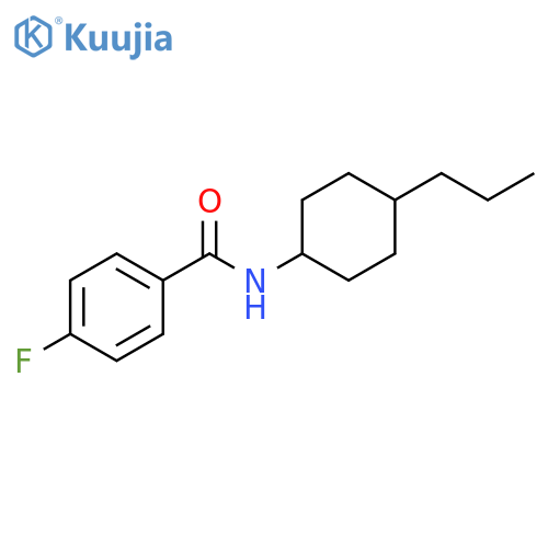 Benzamide,4-fluoro-N-(4-propylcyclohexyl)- structure