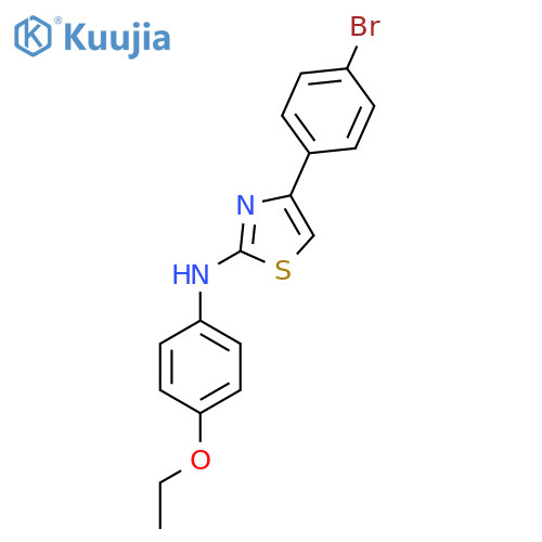 4-(4-Bromophenyl)-N-(4-ethoxyphenyl)-1,3-thiazol-2-amine structure