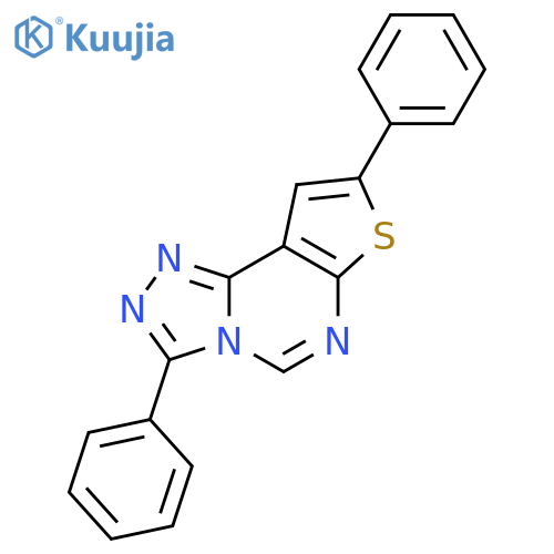 5,11-diphenyl-10-thia-3,4,6,8-tetraazatricyclo7.3.0.0^{2,6}dodeca-1(9),2,4,7,11-pentaene structure