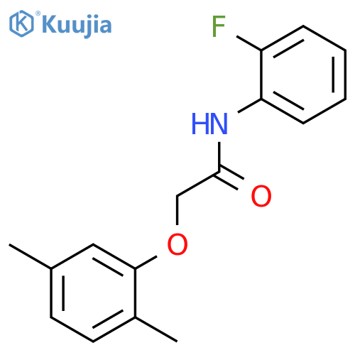 2-(2,5-Dimethylphenoxy)-N-(2-fluorophenyl)acetamide structure