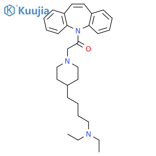 5-[2-[4-[4-(Diethylamino)butyl]piperidin-1-yl]acetyl]-5H-dibenzo[b,f]azepine structure
