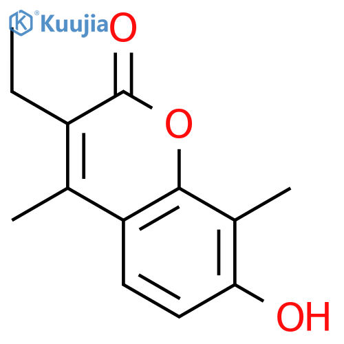 3-Ethyl-7-hydroxy-4,8-dimethyl-2H-chromen-2-one structure