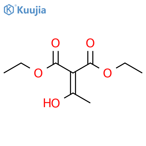 Propanedioic acid, (1-hydroxyethylidene)-, diethyl ester structure