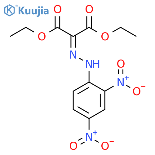 Propanedioic acid, [(2,4-dinitrophenyl)hydrazono]-, diethyl ester structure