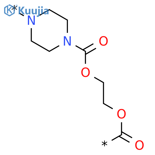 Poly(1,4-piperazinediylcarbonyloxy-1,2-ethanediyloxycarbonyl) structure