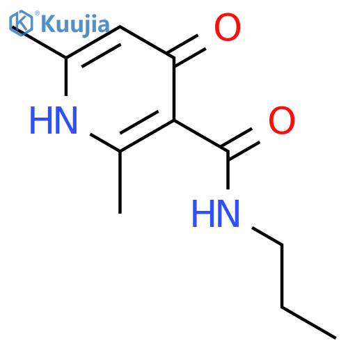 3-Pyridinecarboxamide, 1,4-dihydro-2,6-dimethyl-4-oxo-N-propyl- structure