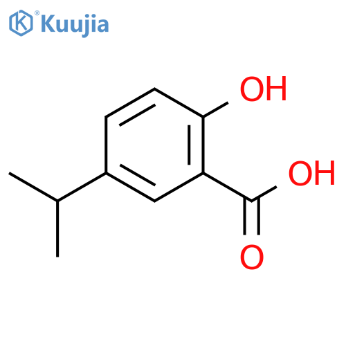 2-hydroxy-5-(propan-2-yl)benzoic acid structure