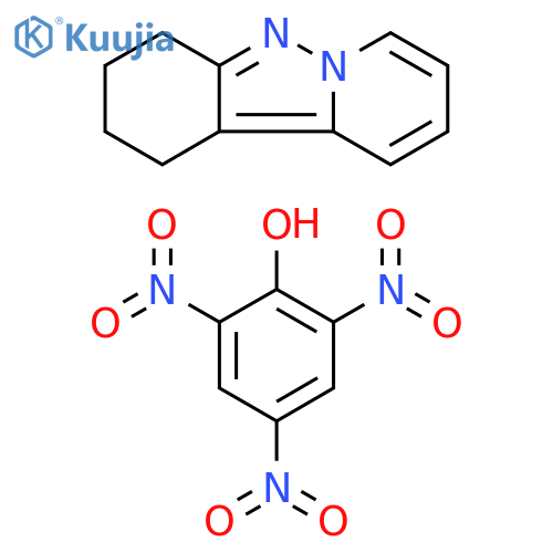 Pyrido[1,2-b]indazole, 1,2,3,4-tetrahydro-, compd. with 2,4,6-trinitrophenol (1:1) structure