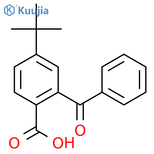Benzoic acid, 2-benzoyl-4-(1,1-dimethylethyl)- structure