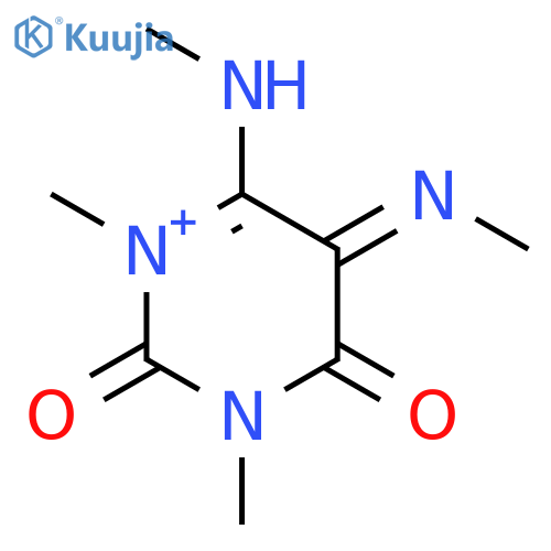 2,4(1H,3H)-Pyrimidinedione,1,3-dimethyl-5,6-bis(methylamino)- structure