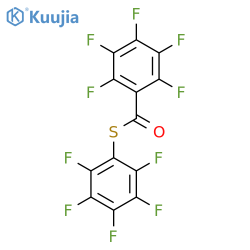 Benzenecarbothioic acid, pentafluoro-, S-(pentafluorophenyl) ester structure