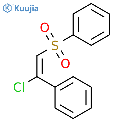 Benzene,[[(1E)-2-chloro-2-phenylethenyl]sulfonyl]- structure