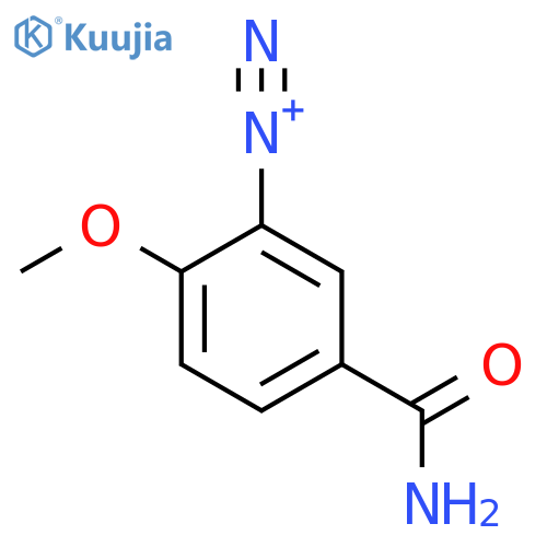 Benzenediazonium,5-(aminocarbonyl)-2-methoxy- structure