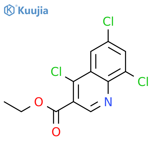 Ethyl 4,6,8-trichloroquinoline-3-carboxylate structure