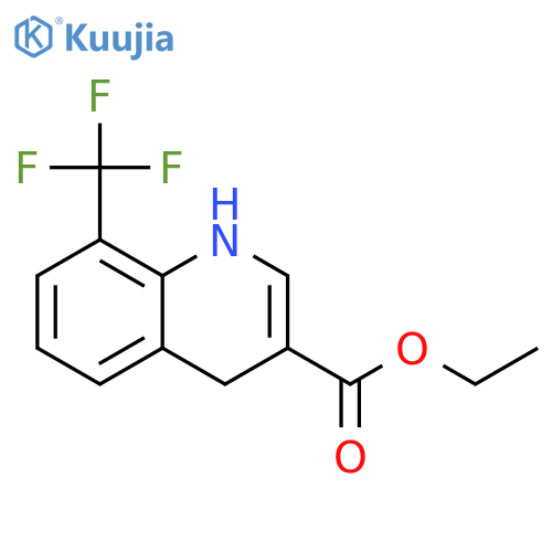 ethyl 8-(trifluoromethyl)-1,4-dihydroquinoline-3-carboxylate structure