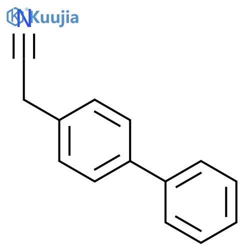 p-Biphenylacetonitrile structure