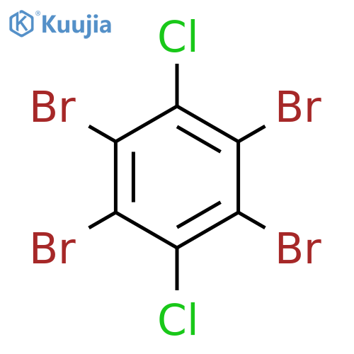 Benzene, 1,2,4,5-tetrabromo-3,6-dichloro- structure
