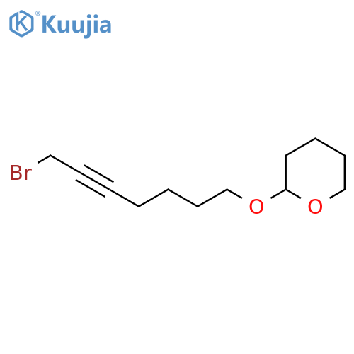 2H-Pyran, 2-[(7-bromo-5-heptynyl)oxy]tetrahydro- structure