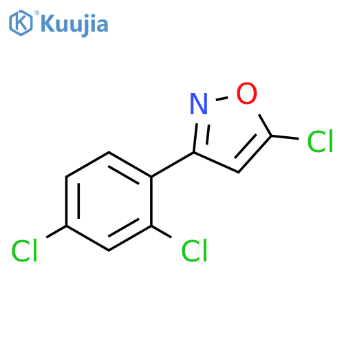 5-CHLORO-3-(2,4-DICHLOROPHENYL)ISOXAZOLE structure