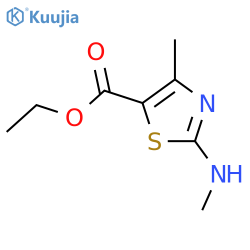 Ethyl 4-methyl-2-(methylamino)thiazole-5-carboxylate structure