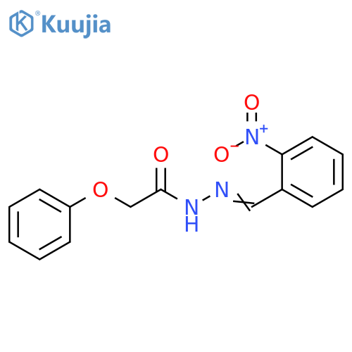 N'-(1E)-(2-nitrophenyl)methylidene-2-phenoxyacetohydrazide structure