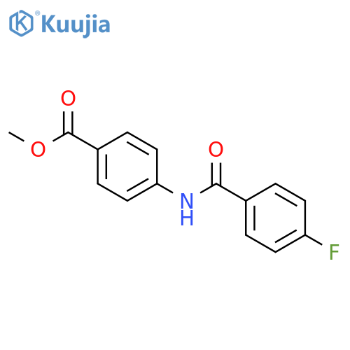 methyl 4-[(4-fluorobenzoyl)amino]benzoate structure