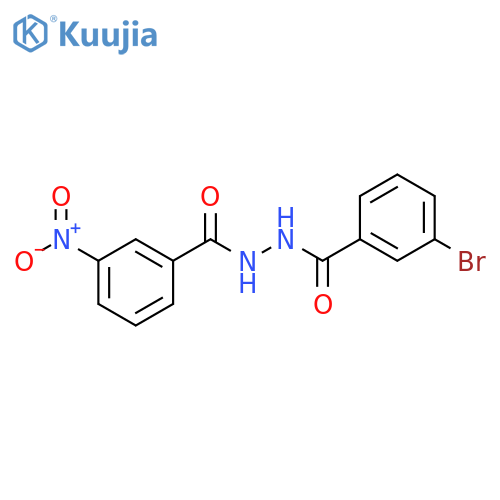 Benzoic acid, 3-bromo-, 2-(3-nitrobenzoyl)hydrazide structure
