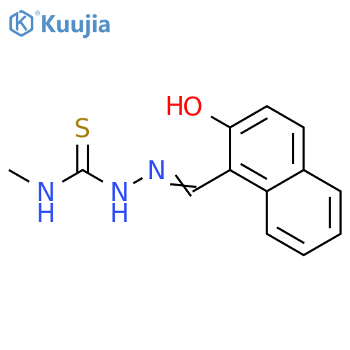 Hydrazinecarbothioamide,2-[(2-hydroxy-1-naphthalenyl)methylene]-N-methyl- structure