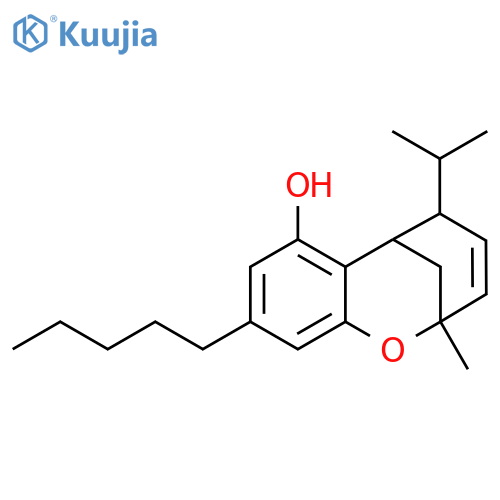 5,6β-Dihydro-5-isopropyl-2-methyl-9-pentyl-2,6-methano-2H-1-benzoxocin-7-ol structure
