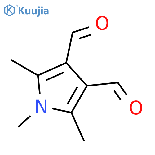 1,2,5-trimethyl-1H-pyrrole-3,4-dicarbaldehyde structure