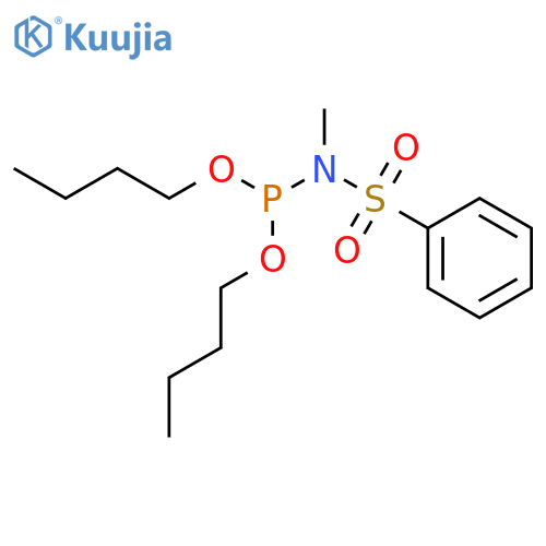 Phosphoramidous acid, methyl(phenylsulfonyl)-, dibutyl ester structure