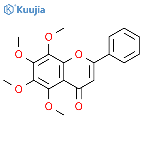 4H-1-Benzopyran-4-one,5,6,7,8-tetramethoxy-2-phenyl- structure